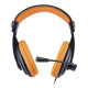 Наушники Gemix W-300 Black/Orange, Mini jack (3.5 мм), накладные, кабель 2 м